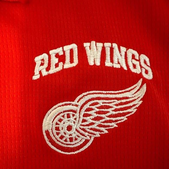 Detroit Red Wings Men's Polo Large With Large Embroidered Logos NWOT - Picture 5 of 6
